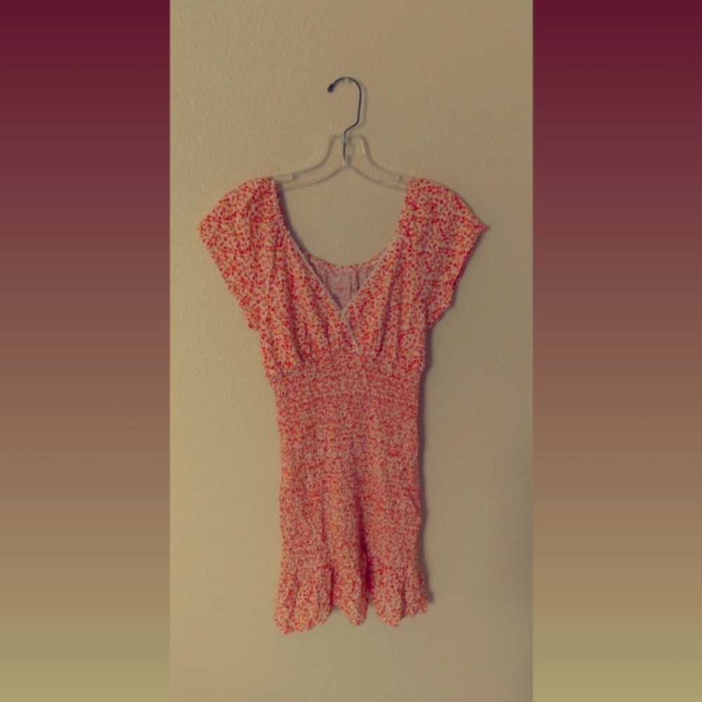 Red and Yellow Pokidot Dress